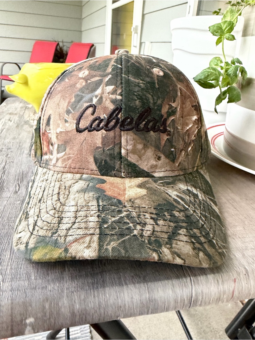Cabela's Camouflage Baseball Cap in Green and Brown OSFM